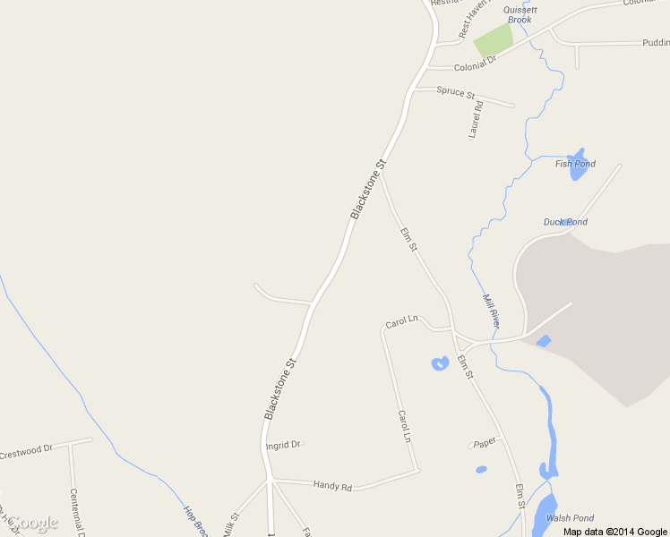 map of restaurants, bars, coffee shops, grocery stores, and more near 293 Blackstone Street in Blackstone