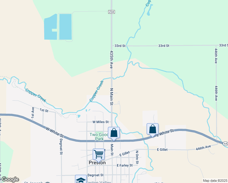 map of restaurants, bars, coffee shops, grocery stores, and more near in Preston