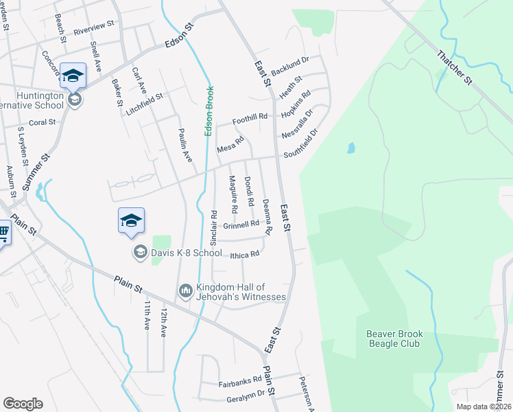 map of restaurants, bars, coffee shops, grocery stores, and more near 134 Deanna Road in Brockton