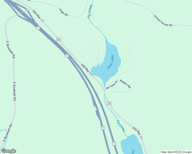 map of restaurants, bars, coffee shops, grocery stores, and more near 1962 Old Route 17 in Windsor