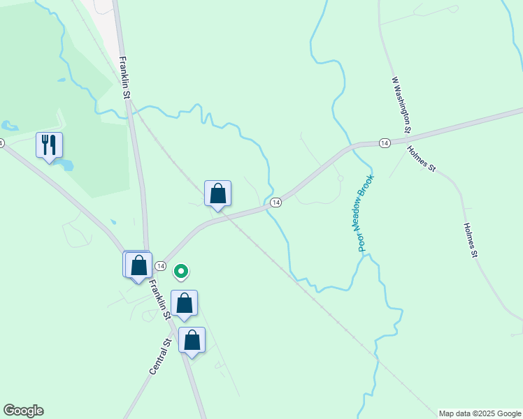 map of restaurants, bars, coffee shops, grocery stores, and more near 907 W Washington St in Hanson
