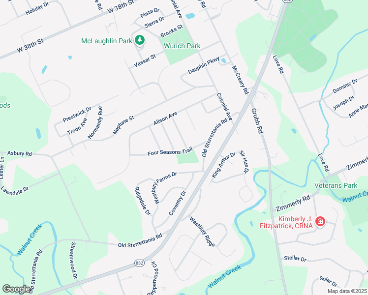 map of restaurants, bars, coffee shops, grocery stores, and more near 4712-4798 Summerland Trail in Erie