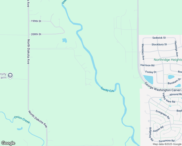 map of restaurants, bars, coffee shops, grocery stores, and more near 3819 Deer Run Lane in Ames