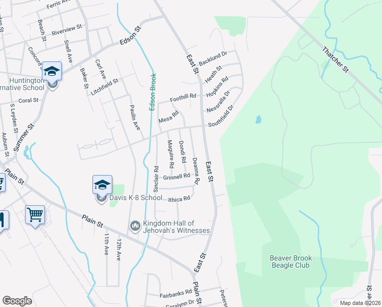 map of restaurants, bars, coffee shops, grocery stores, and more near 134 Deanna Road in Brockton