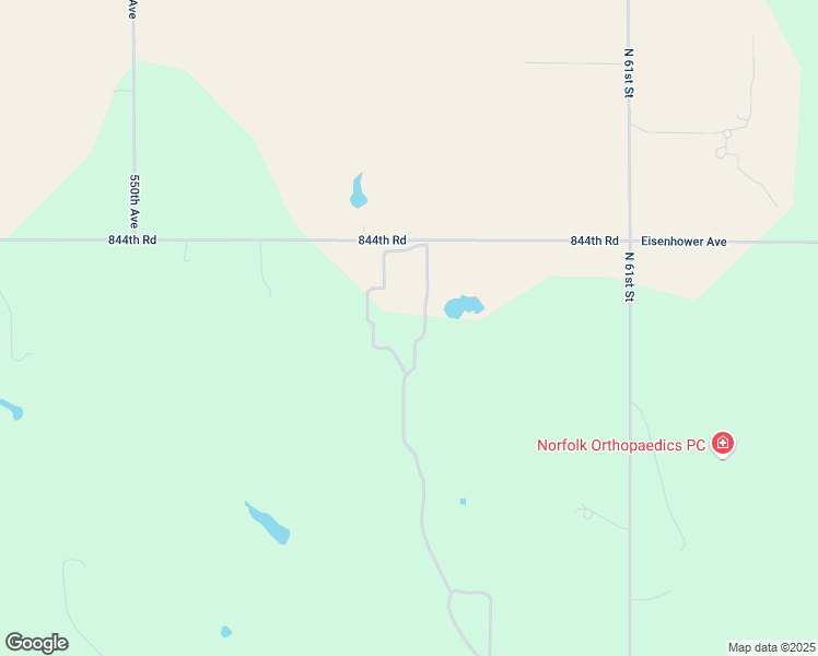 map of restaurants, bars, coffee shops, grocery stores, and more near 55060 844th Road in Norfolk