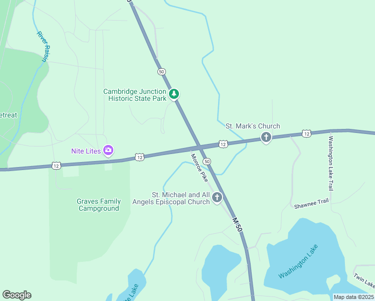 map of restaurants, bars, coffee shops, grocery stores, and more near 11705 U.S. 12 in Brooklyn