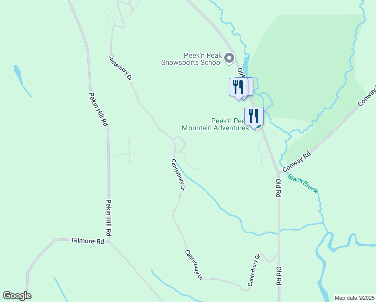 map of restaurants, bars, coffee shops, grocery stores, and more near 8406 Canterbury Drive in French Creek