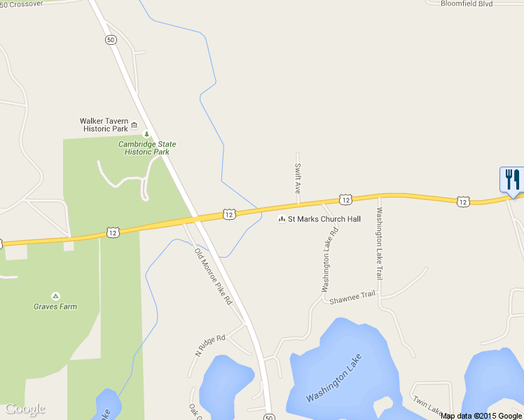 map of restaurants, bars, coffee shops, grocery stores, and more near 11157 U.S. 12 in Brooklyn