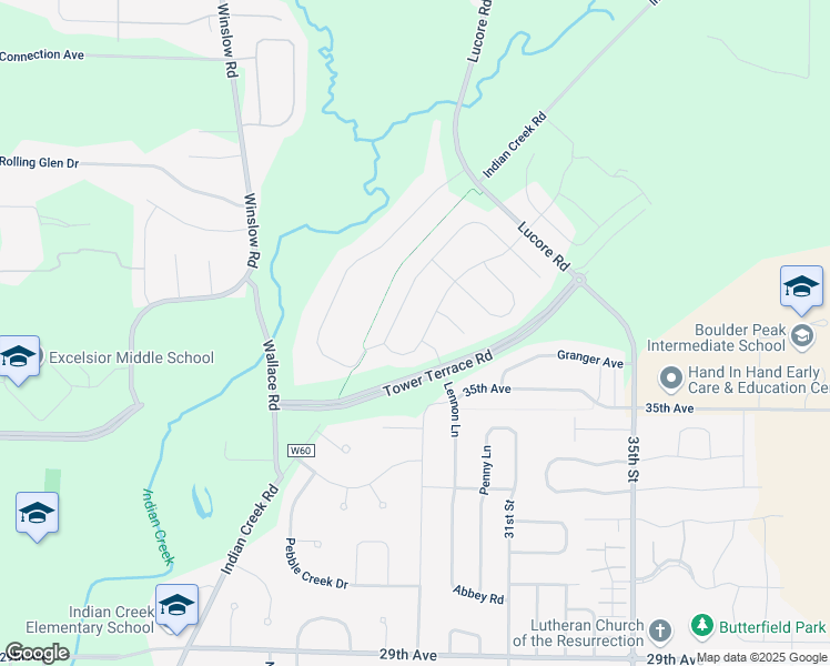 map of restaurants, bars, coffee shops, grocery stores, and more near 2911 Tower Terrace Road in Marion
