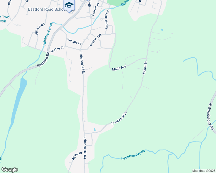 map of restaurants, bars, coffee shops, grocery stores, and more near 171 Lebanon Hill Road in Southbridge