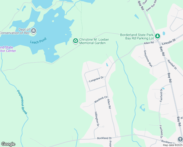 map of restaurants, bars, coffee shops, grocery stores, and more near 29 Squantum Avenue in Easton