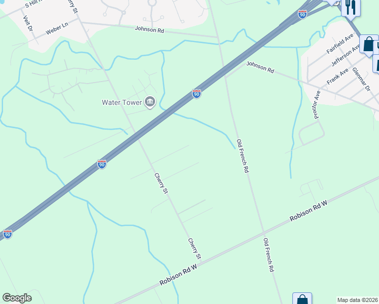 map of restaurants, bars, coffee shops, grocery stores, and more near 720 Samick Dr in Erie