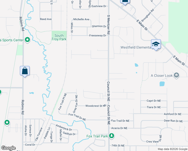 map of restaurants, bars, coffee shops, grocery stores, and more near 8201 Council Street Northeast in Cedar Rapids