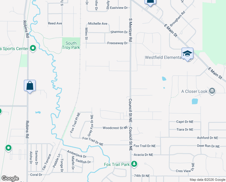 map of restaurants, bars, coffee shops, grocery stores, and more near 8201 Council Street Northeast in Cedar Rapids