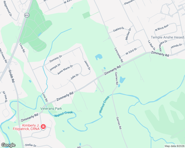 map of restaurants, bars, coffee shops, grocery stores, and more near 3392-3412 Zimmerly Road in Erie