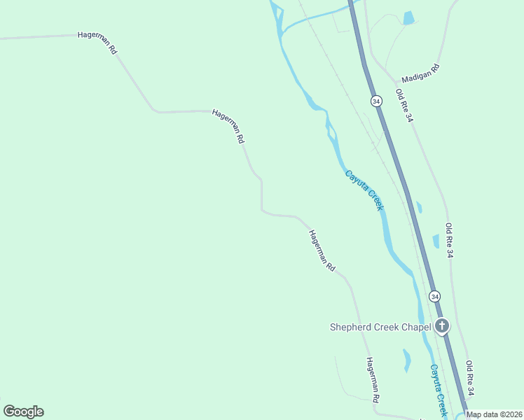 map of restaurants, bars, coffee shops, grocery stores, and more near 2264 Hagerman Road in Waverly