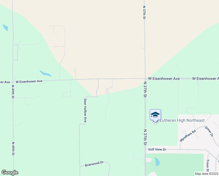 map of restaurants, bars, coffee shops, grocery stores, and more near 3901 West Eisenhower Avenue in Norfolk