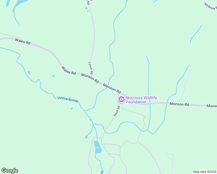 map of restaurants, bars, coffee shops, grocery stores, and more near 368 Monson Road in Monson