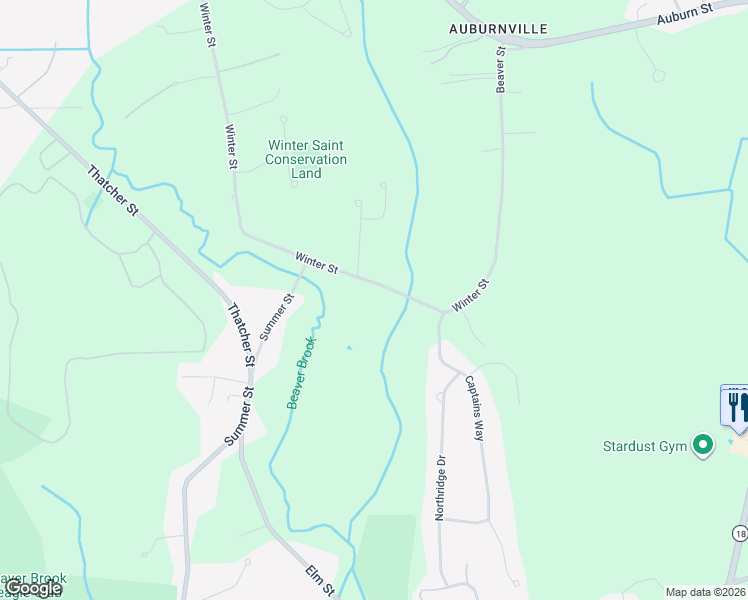 map of restaurants, bars, coffee shops, grocery stores, and more near 352 Winter Street in East Bridgewater