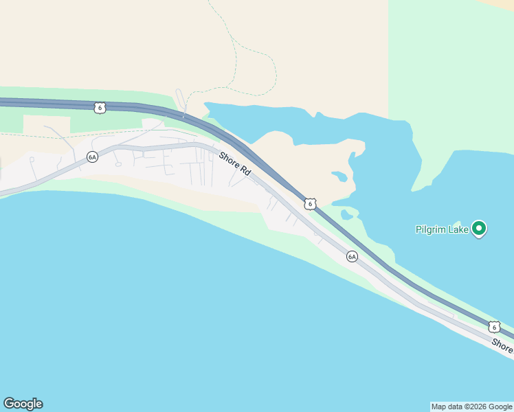 map of restaurants, bars, coffee shops, grocery stores, and more near 570 Shore Road in Truro