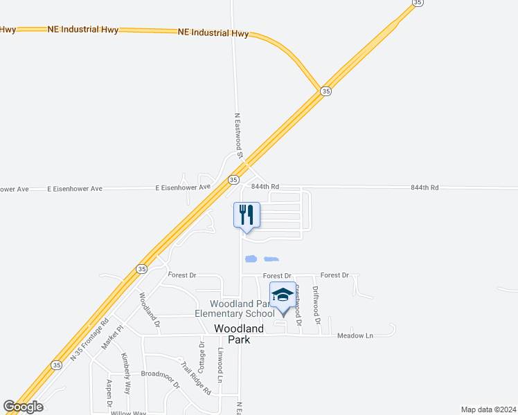 map of restaurants, bars, coffee shops, grocery stores, and more near 2304 North Eastwood Street in Norfolk