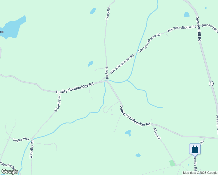 map of restaurants, bars, coffee shops, grocery stores, and more near 249 Dudley Southbridge Road in Dudley