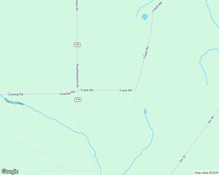 map of restaurants, bars, coffee shops, grocery stores, and more near 1429 Trask Road in Jamestown