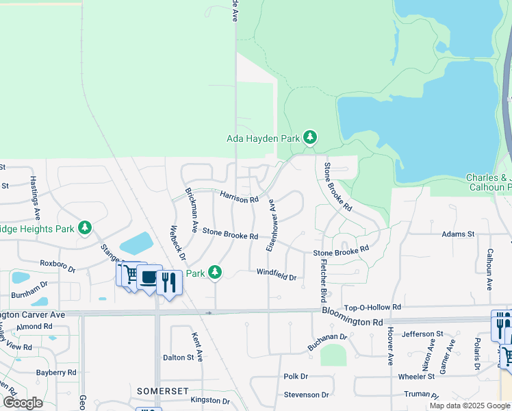 map of restaurants, bars, coffee shops, grocery stores, and more near 4026 Berkshire Avenue in Ames