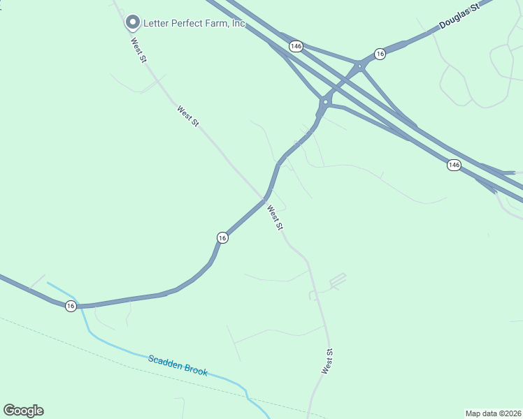 map of restaurants, bars, coffee shops, grocery stores, and more near 319 West Street in Uxbridge