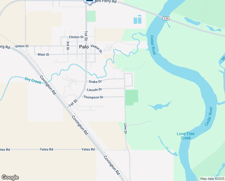 map of restaurants, bars, coffee shops, grocery stores, and more near 17 Lincoln Drive in Palo