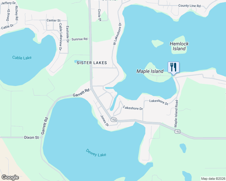 map of restaurants, bars, coffee shops, grocery stores, and more near 31858 South Court Street in Dowagiac