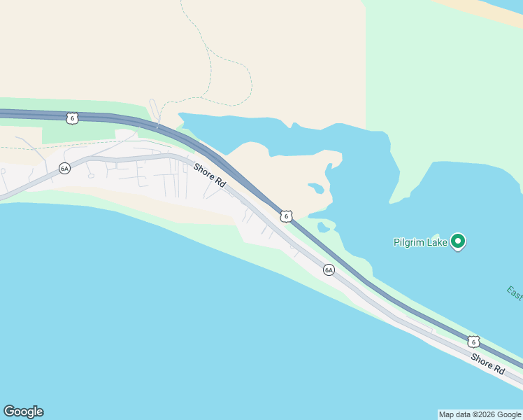 map of restaurants, bars, coffee shops, grocery stores, and more near 643 Shore Road in Provincetown