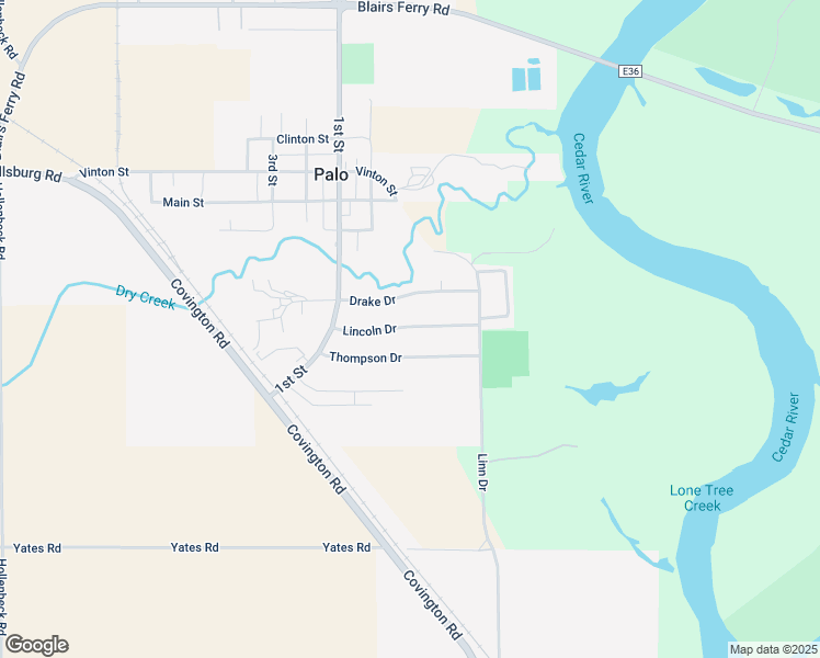 map of restaurants, bars, coffee shops, grocery stores, and more near 17 Lincoln Drive in Palo