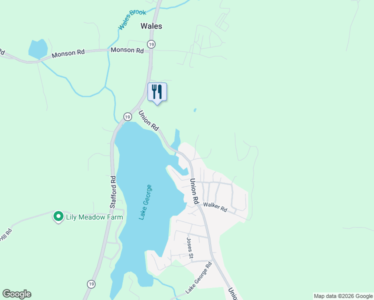 map of restaurants, bars, coffee shops, grocery stores, and more near 33 Union Road in Wales