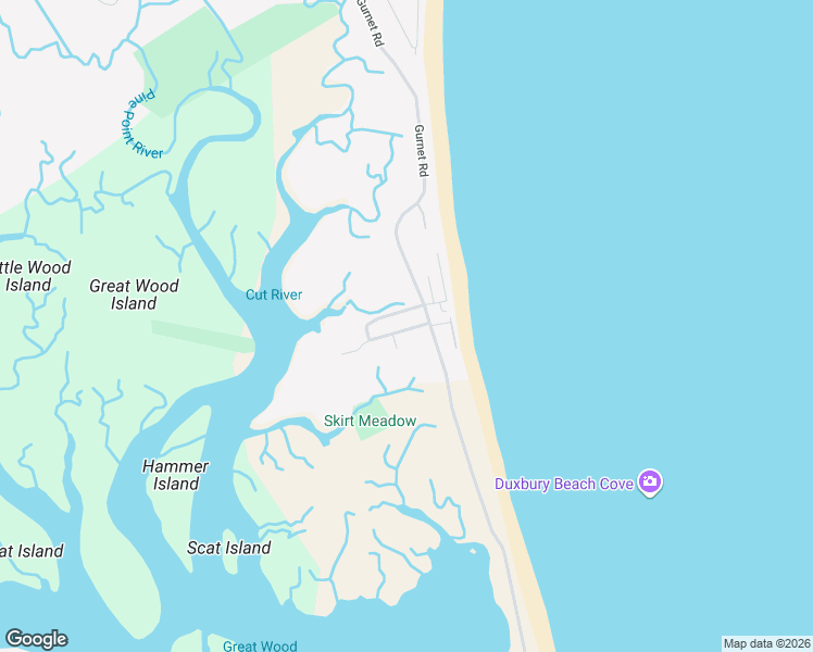 map of restaurants, bars, coffee shops, grocery stores, and more near 19 Pine Point Road in Duxbury