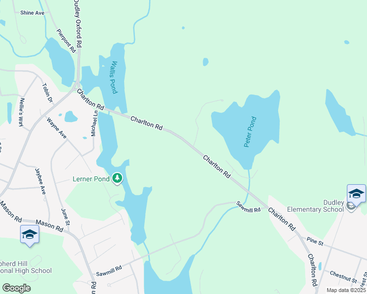 map of restaurants, bars, coffee shops, grocery stores, and more near 95 Charlton Road in Dudley
