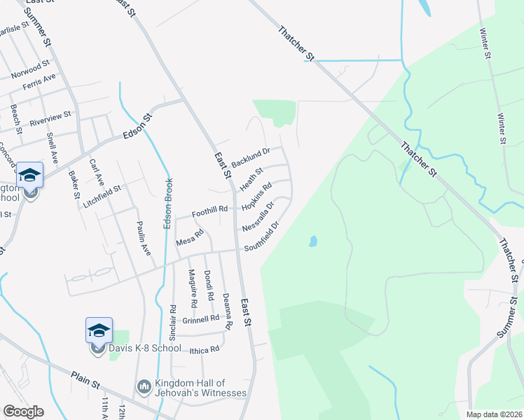 map of restaurants, bars, coffee shops, grocery stores, and more near 196 Southfield Drive in Brockton