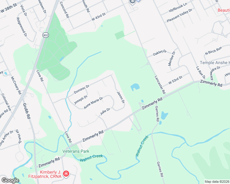 map of restaurants, bars, coffee shops, grocery stores, and more near 3401-3503 Anne Marie Drive in Erie