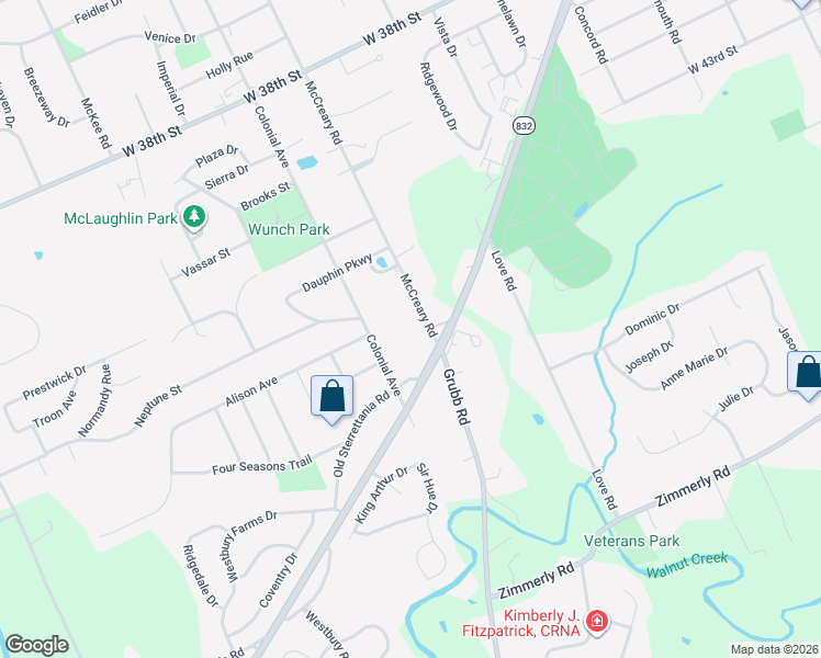 map of restaurants, bars, coffee shops, grocery stores, and more near 4818 Sterrettania Rd in Erie