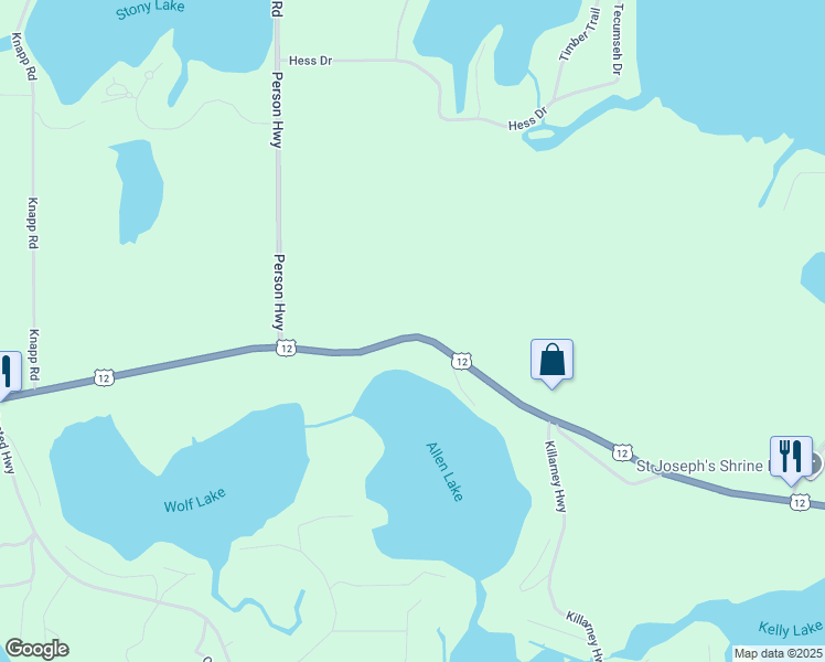 map of restaurants, bars, coffee shops, grocery stores, and more near 9746 U.S. 12 in Brooklyn