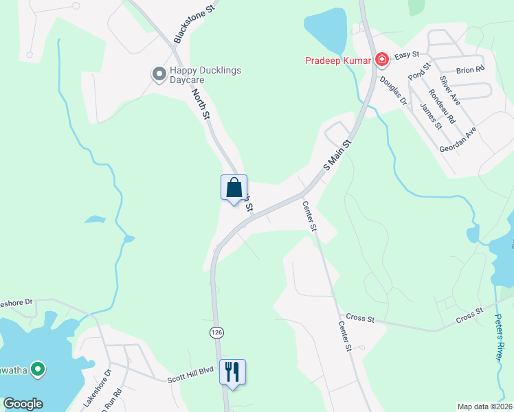 map of restaurants, bars, coffee shops, grocery stores, and more near 5 North Street in Bellingham