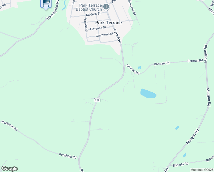 map of restaurants, bars, coffee shops, grocery stores, and more near 378 Park Ave in Binghamton