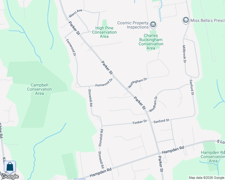 map of restaurants, bars, coffee shops, grocery stores, and more near 312 Parker St in East Longmeadow