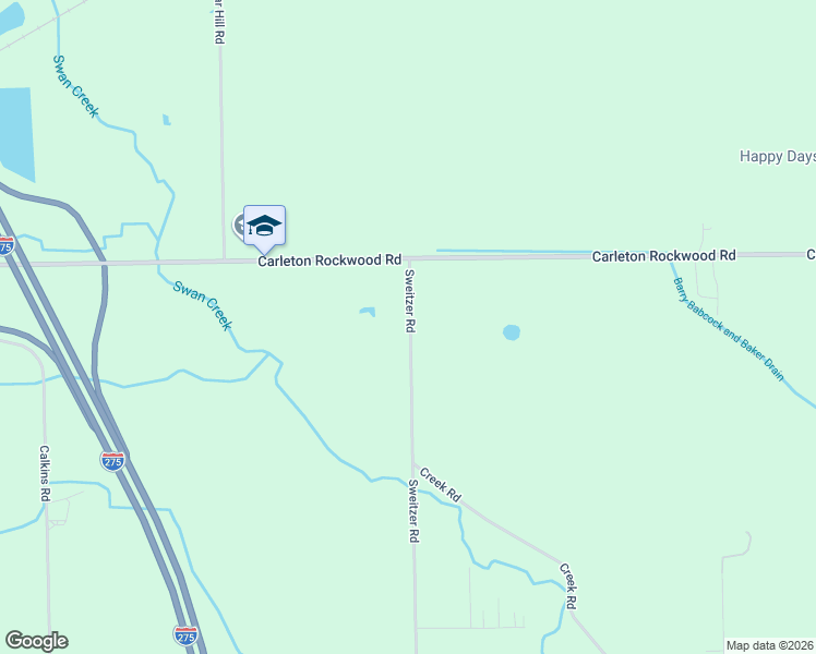 map of restaurants, bars, coffee shops, grocery stores, and more near 12901 Sweitzer Road in Carleton