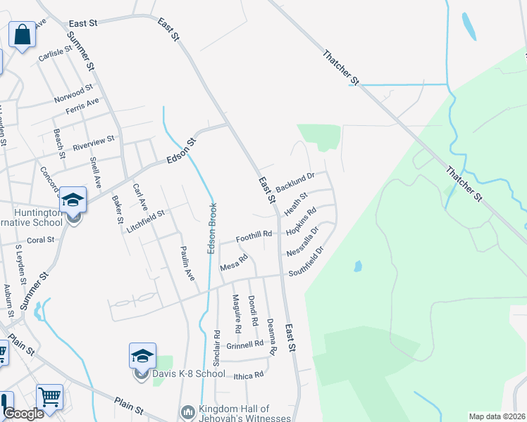 map of restaurants, bars, coffee shops, grocery stores, and more near 15 Keri-Anne Drive in Brockton