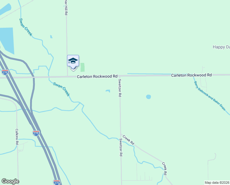 map of restaurants, bars, coffee shops, grocery stores, and more near 12901 Sweitzer Road in Carleton