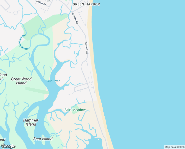 map of restaurants, bars, coffee shops, grocery stores, and more near 57 Ocean Road North in Duxbury