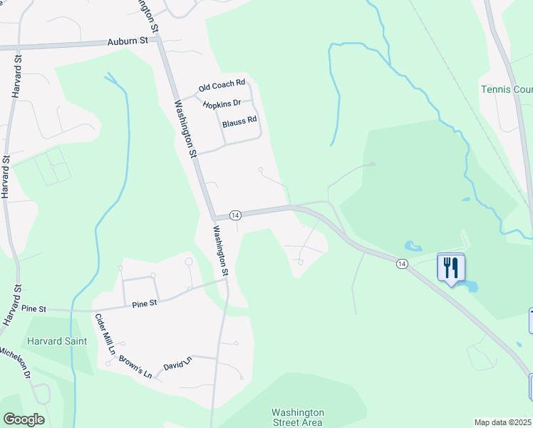 map of restaurants, bars, coffee shops, grocery stores, and more near 81 Oak Street in East Bridgewater