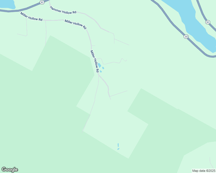 map of restaurants, bars, coffee shops, grocery stores, and more near Miller Hollow Road Spur in Delaware County