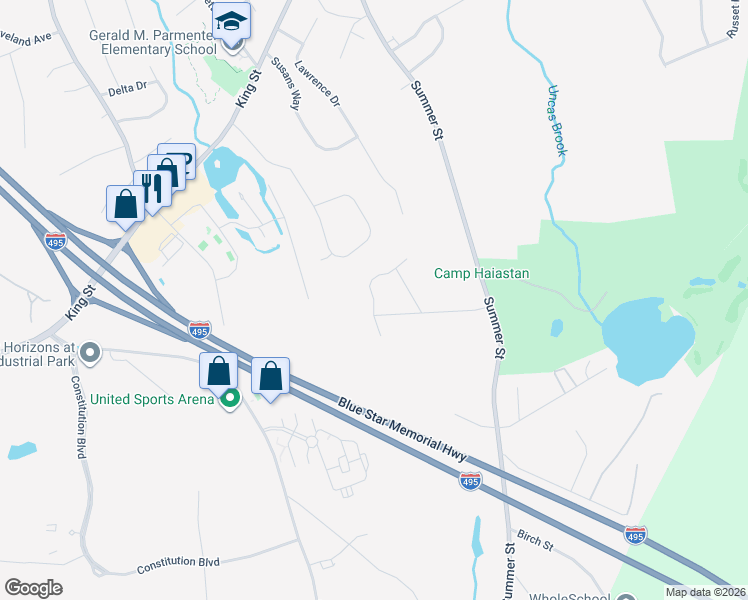 map of restaurants, bars, coffee shops, grocery stores, and more near 112 Fall Lane in Franklin